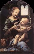 LEONARDO da Vinci The madonna with the Children Sweden oil painting artist